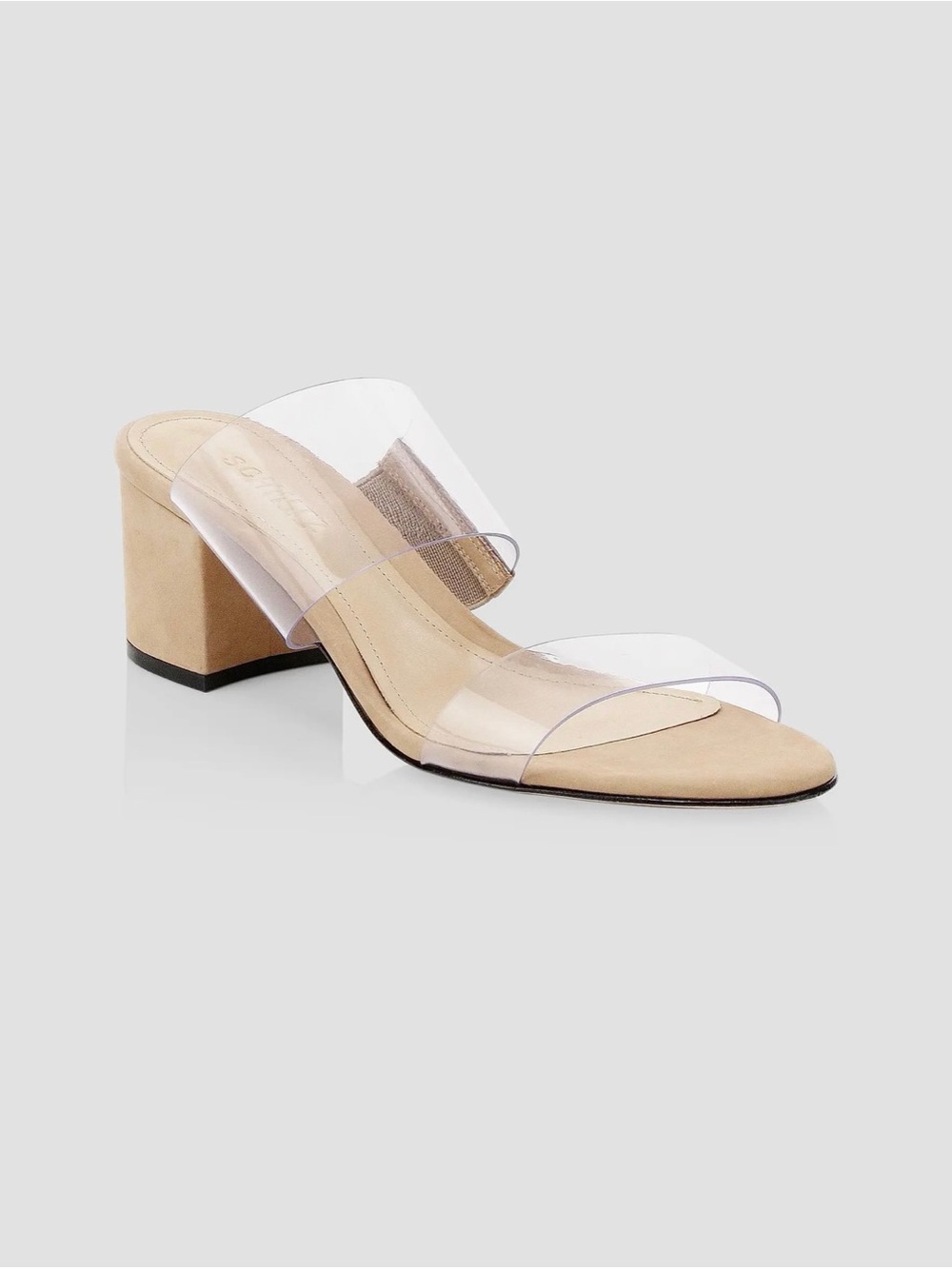 Schutz Victorie Vinyl & Suede Mules- 8B
